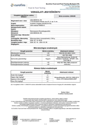 USA medical GOLDEN® Omega 3 halolaj kapszula 60 db