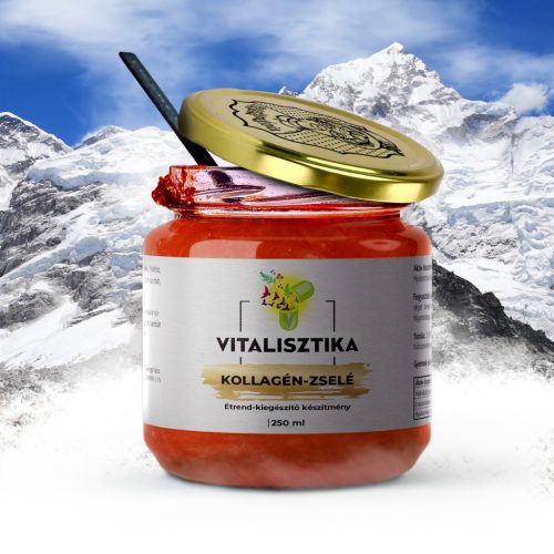 Vitalisztika Kollagén Zselé 12000mg C-vitaminnal és hialuronsavval – 240 gr