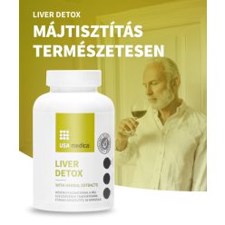   USA Medical Liver Detox Májtisztító növényi kivonatokkal 60 kapszula 