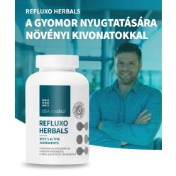   USA Refluxo Herbals Gyomornyugtató kompex 5 növényi kivonattal 60 db kapszula