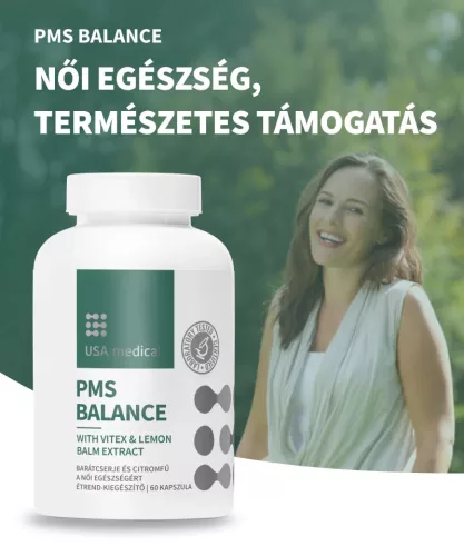 USA medical PMS Balance barátcserjével és citromfűvel 60 db kapszula