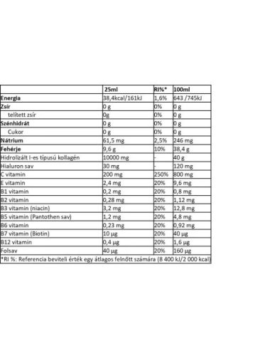 Collango Kollagen Meggy ízű 10.000mg Liquid Hialuronsavval 500ml  