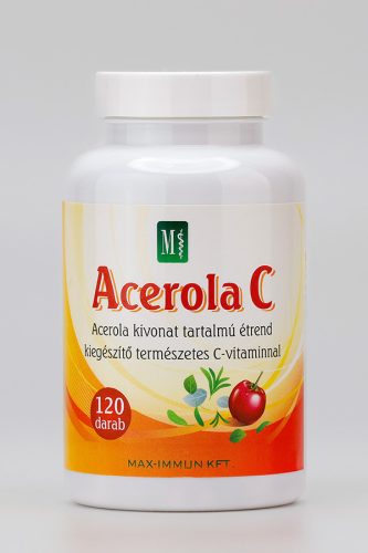 Max Immun Acerola C 120 kapszula Varga Gyógygomba