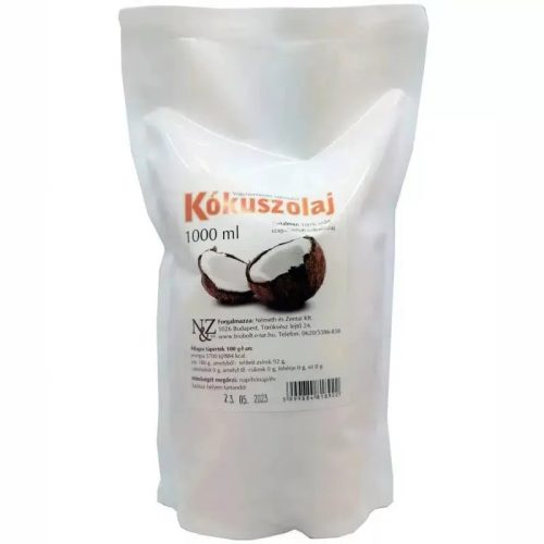 N&Z Kókuszolaj- Kókuszzsír 1kg (1000ml) tasakos 