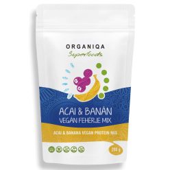Organiqa Bio Acai-Banán Vegán Fehérje Mix 200g 