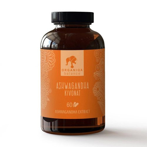 Organiqa Ashwagandha kivonat 500mg 60 kapszula 