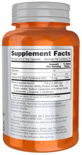 Now Foods Amino Complete Amino sav komplex 120 vegán kapszula