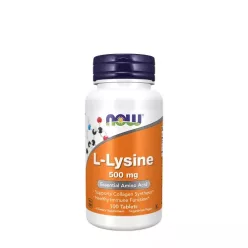   Now Foods L-Lysine 500 mg esszeciális aminosav 100 db tabletta