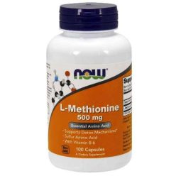 Now Foods L-Methionine 500 mg 100 kapszula Metionin 