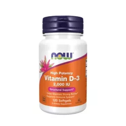 Now Foods D-3 2000 IU 120 Softgels 
