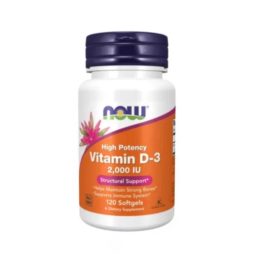 Now Foods D-3 2000 IU 120 Softgels 