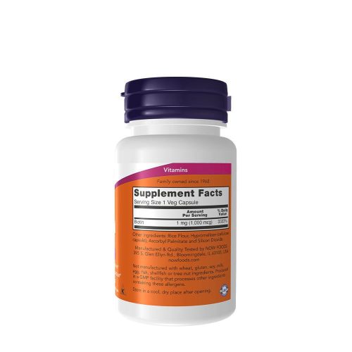 Now Foods Biotin 1000mcg 100 vegán kapszula