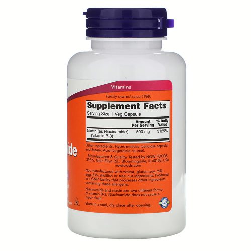 Now Foods Niacimanide - Niacin B3 vitamin 500mg 100 db kapszula