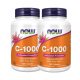 Now Foods C-vitamin 1000 lassabb felszívódású csipkebogyóval 2x1 doboz DUO pack 2x100 tabletta csomagban olcsóbb!