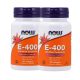 Now Foods E-vitamin 400 természetes 2x1 doboz DUO pack 2x50 db softgels csomagban olcsóbb!