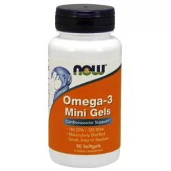 Now Foods Omega 3 Mini Gels 180 softgels Halolaj 