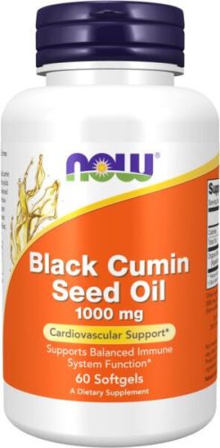 Now Foods Black Cumin Seed Oil - Feketekömény olaj 60 db lágyzselatin kapszula