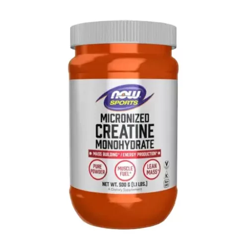 Now Foods Micronized Creatine Monohydrate - Mikronizált kreatin monohidrát por 500 g