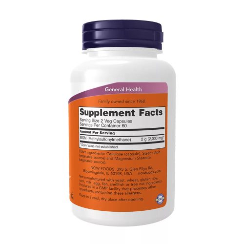 Now Foods MSM 1000 mg 120 vegakapszula 