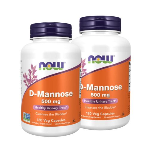 Now Foods D Mannose 500 mg Húgyuti d mannóz 2x1 doboz DUO pack 2x120 db csomagban olcsóbb!