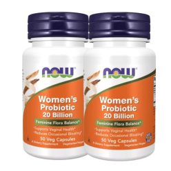   Now Foods Women's Probiotic Női probiotikum 2x1 doboz DUO pack 2x50 db kapszula csomagban olcsóbb!