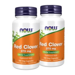   Now Foods Red Clover 375 mg Vörös here menopauza segítség 2x1 doboz DUO pack 2x100 db csomagban olcsóbb!