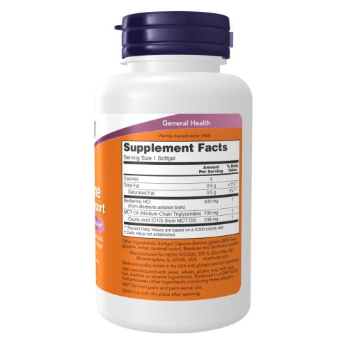 Now Foods Berberine Glucose Support 60 db lágyzselatin kapszula