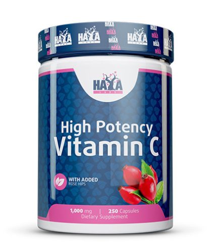 Haya Labs C Vitamin with Rose Hips (csipkebogyó) 1000mg  250 kapszula 