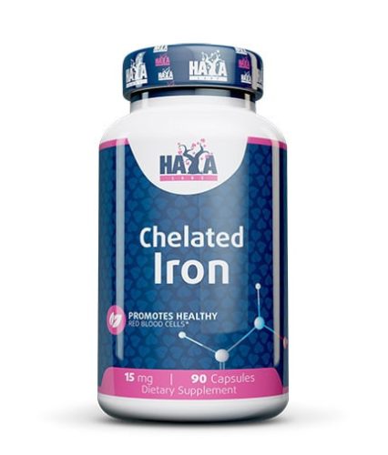 Haya Labs Chelated Iron (kelátozott vas biszglicinát) / 90 kapszula 
