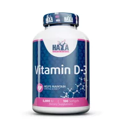 Haya Labs D3 vitamin 5000 NE 100 db lágyzselatin kapszula