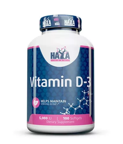 Haya Labs D3 vitamin 5000 NE 100 db lágyzselatin kapszula