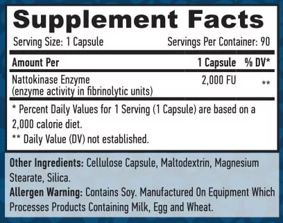 Haya Labs Nattokinase 2000FU / 90 kapszula