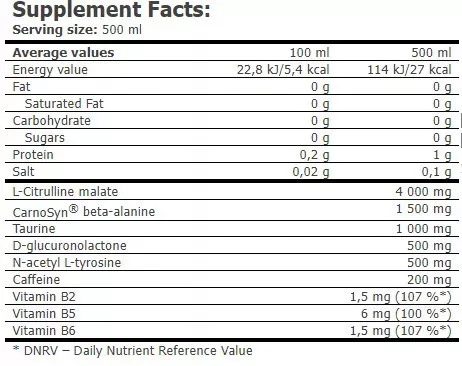 AMIX Nutrition CellUp Pre-Workout Drink 12x500ml - Tropical Breeze - Erőteljes, edzés előtti energiaital 