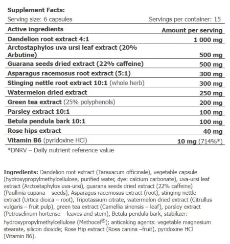 Amix Diuretic Complex - Vízhajtó 90 db vegán kapszula