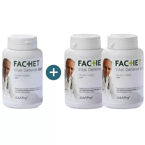Dr Fachet Gyógygomba Vital Defense PLUS és BASIC 2+1 darabos csomag 120+60 db